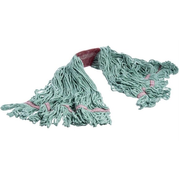 Carlisle 12pcs Mop Head FoodService Products 369484B09 Looped-End With Red Band - Picture 3 of 7